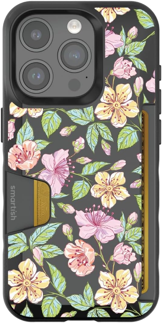 Smartish Spring Fling iPhone 15 Pro Wallet Case for Essentials