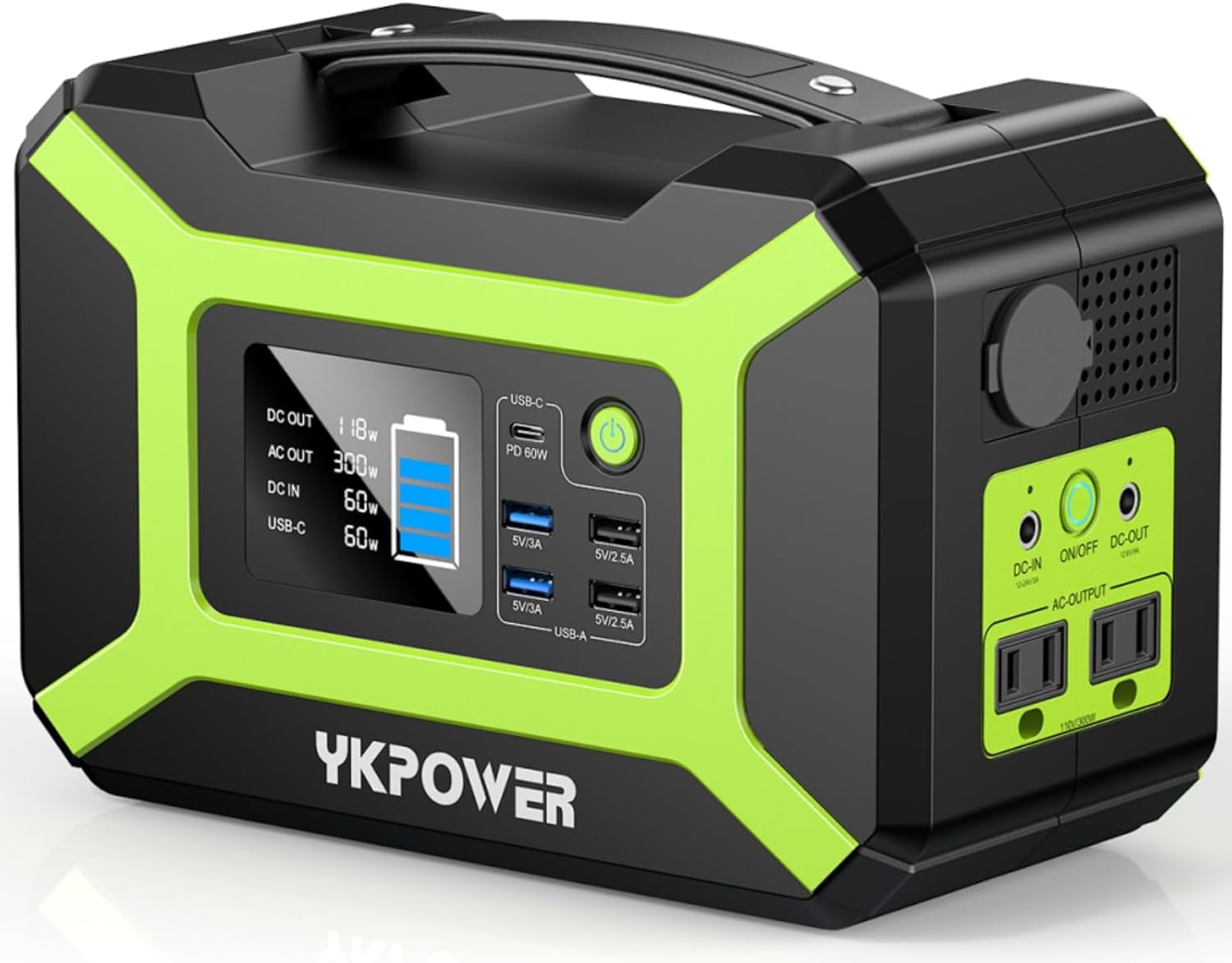 YKPOWER Portable 300W Peak Power Station: Reliable Off-Grid Energy