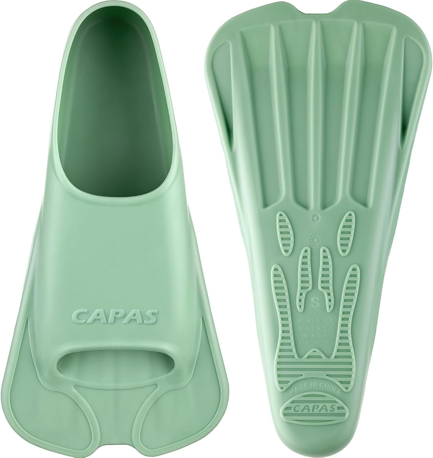 CAPAS Swim Training Fins for Comfortable Lap Swimming and Strength