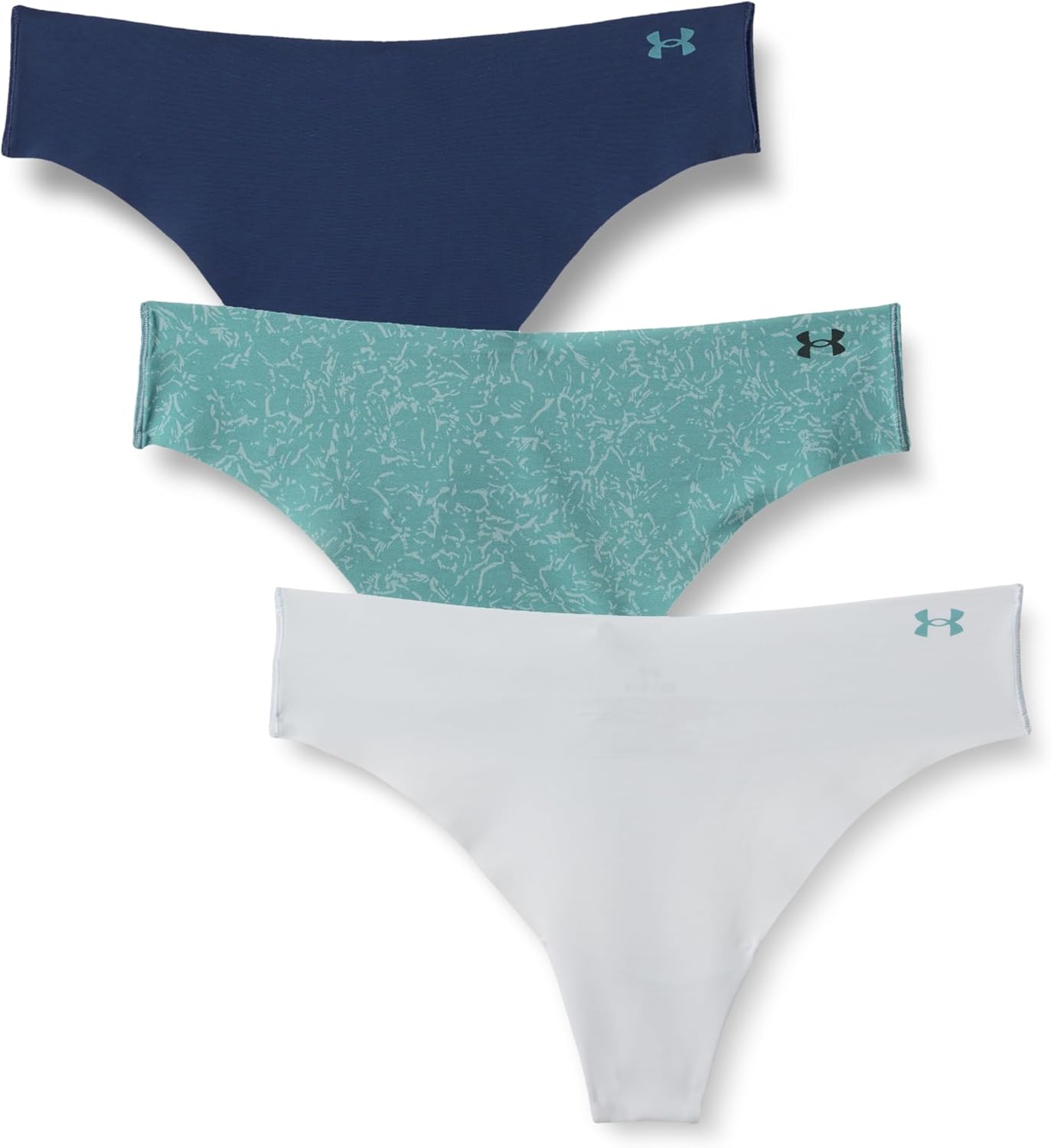 Under Armour Women's 3-pack Pure Stretch No Show Thong Underwear