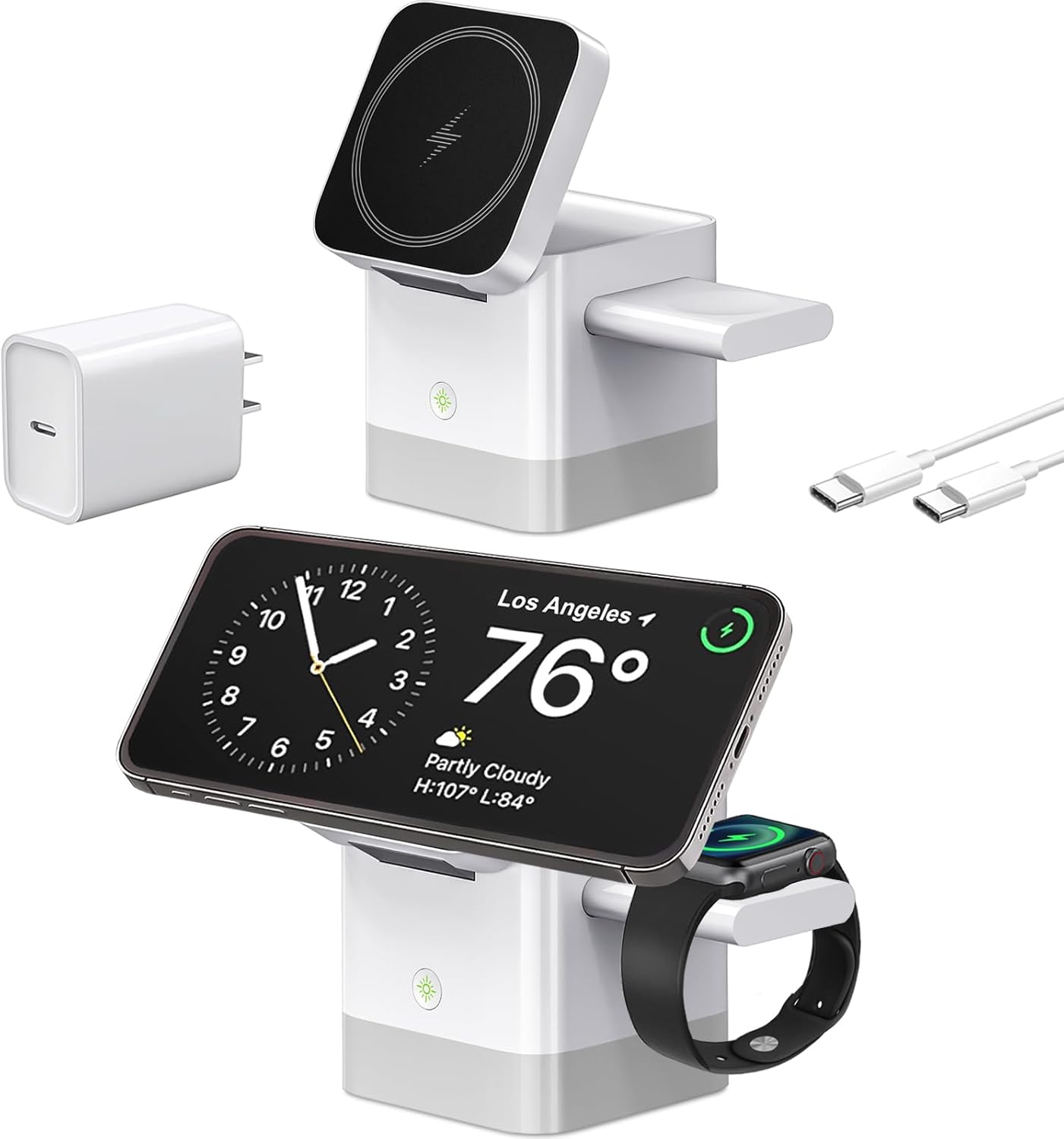 3 in 1 Cube Wireless Charger for MagSafe - Fast Charging Solution