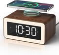 Digital Alarm Clocks for Bedrooms with Wireless Charging - Vintage