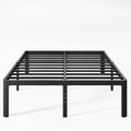 KERAMIK 18 Inch High King Size Bed Frame Metal - Heavy Duty Platform