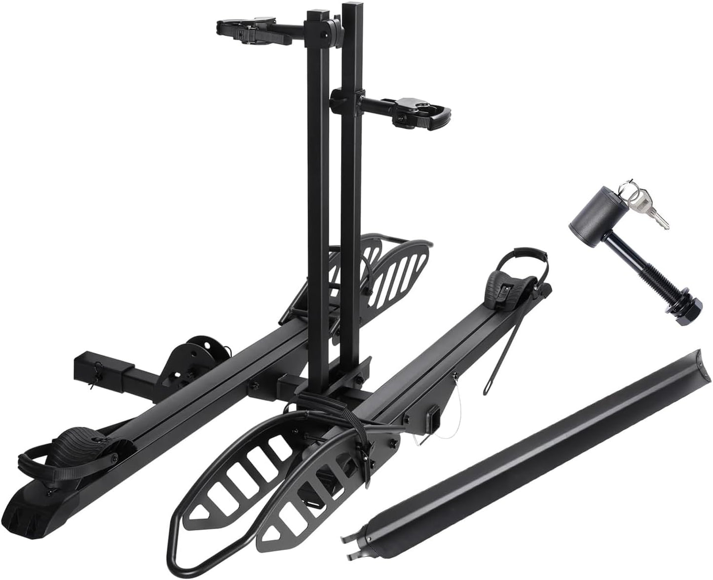 2-Bike Rack for Car, Hitch-Mount Platform for E-Bikes