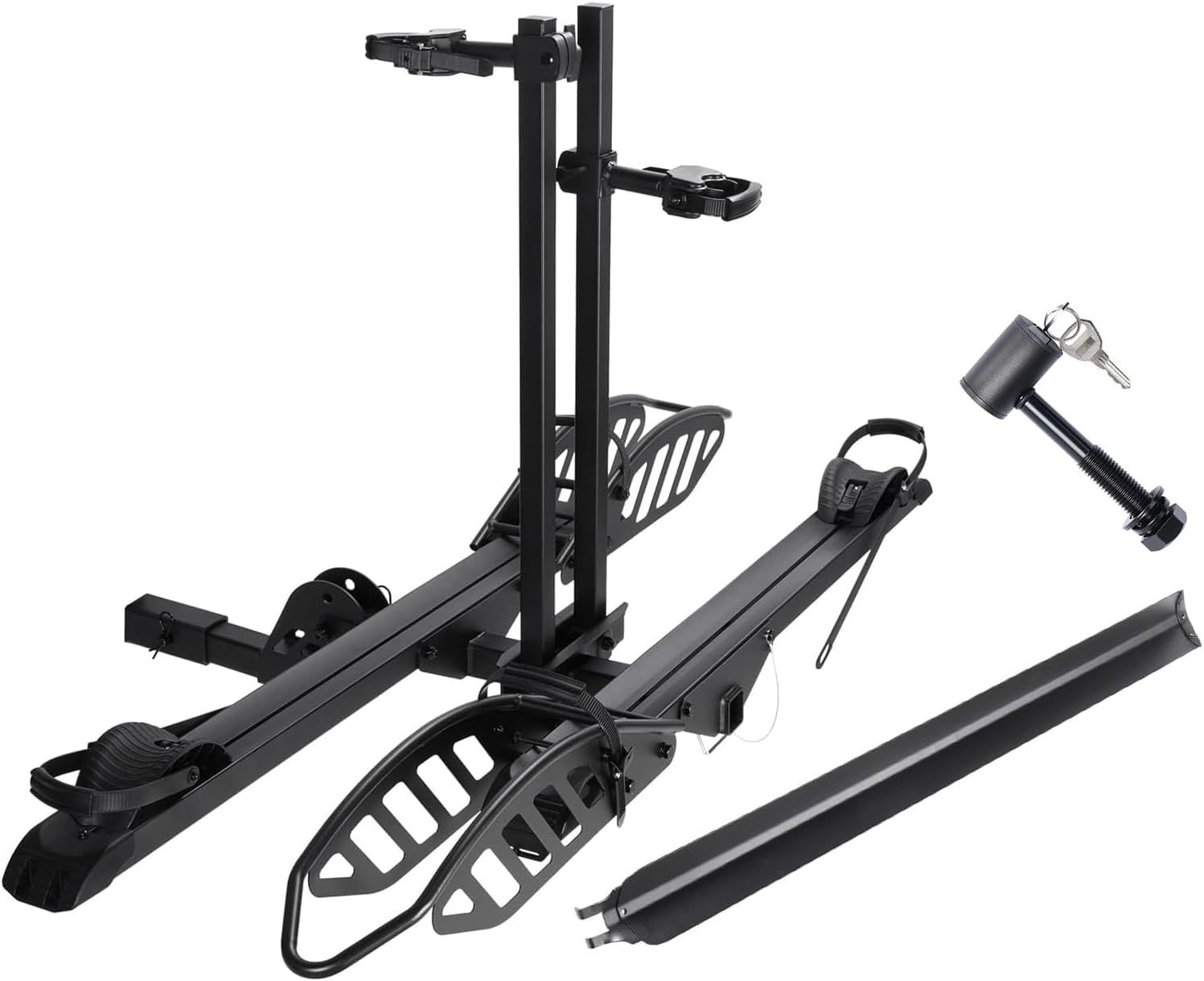 2-Bike Rack for Car, Hitch-Mount Platform for E-Bikes