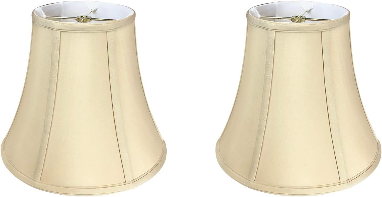 True Bell Basic Lamp Shade 9in x 18in x 13.625in Beige 2-Pack
