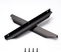 Satanga Edge Finger Pulls 11.81in Matte Black - Low Profile Cabinet
