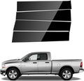 ACLONG Glossy Black Stainless Steel Pillar Posts Fit Dodge Ram - Sleek