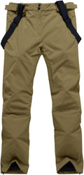YEEFINE Men's Waterproof Snow Ski Pants Insulated Bibs - Warm Skiing