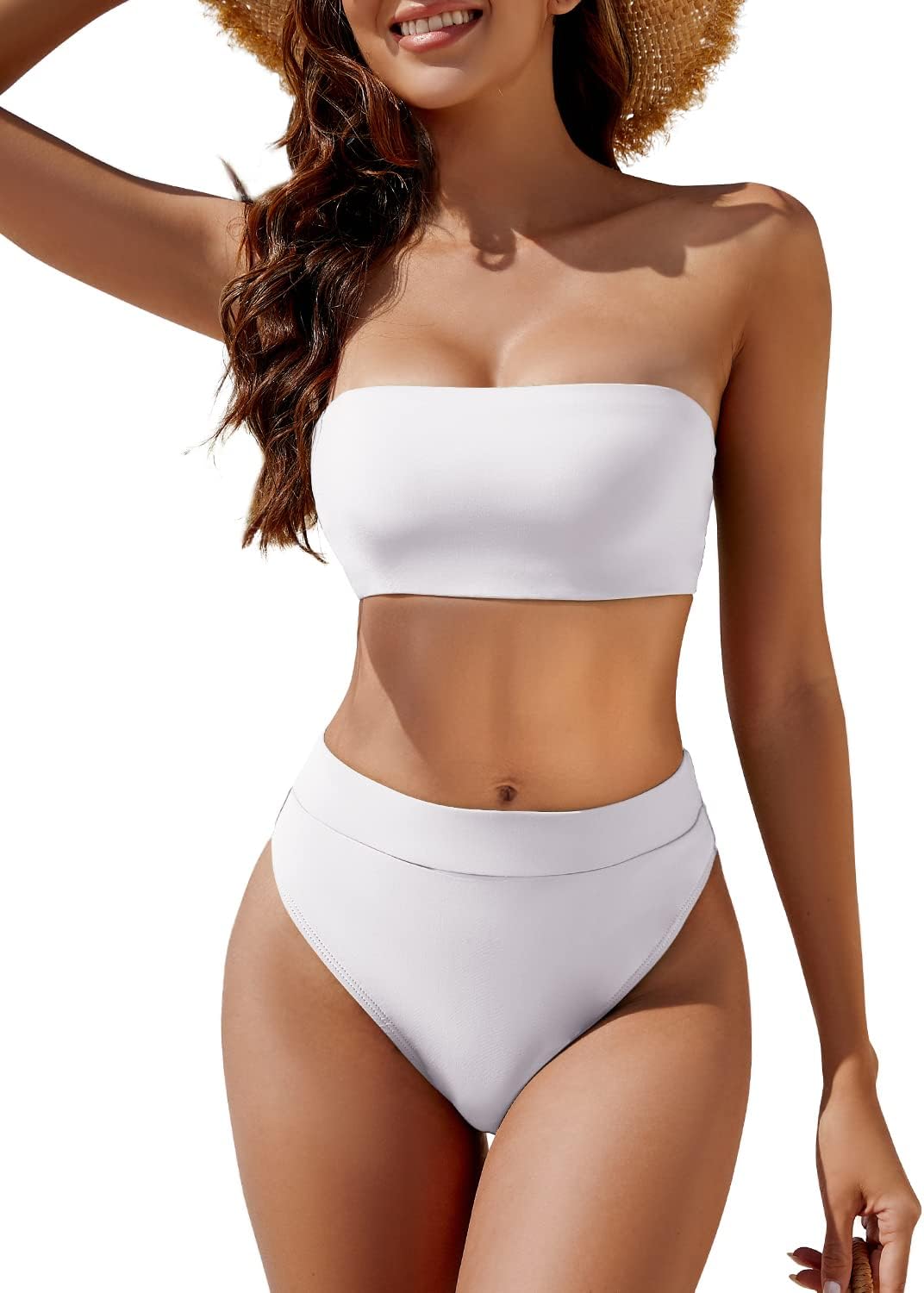 YACUN Women's High Waisted Bikini Swimsuit for Summer Fun