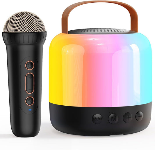 Portable Kids Karaoke Machine with 2 Mics - Perfect Gift for Girls!
