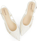 Modatope Slingback Flats Pointed Toe Ballet Flats (Style 44ZK)