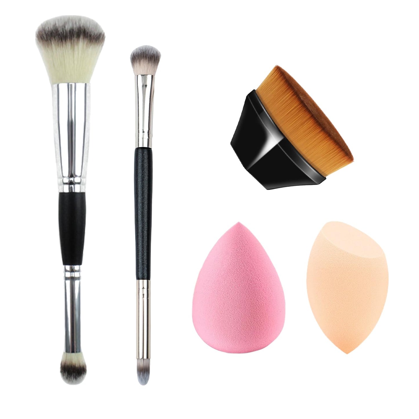 Dual Ended Makeup Brushes & Sponges Set by Sokfone