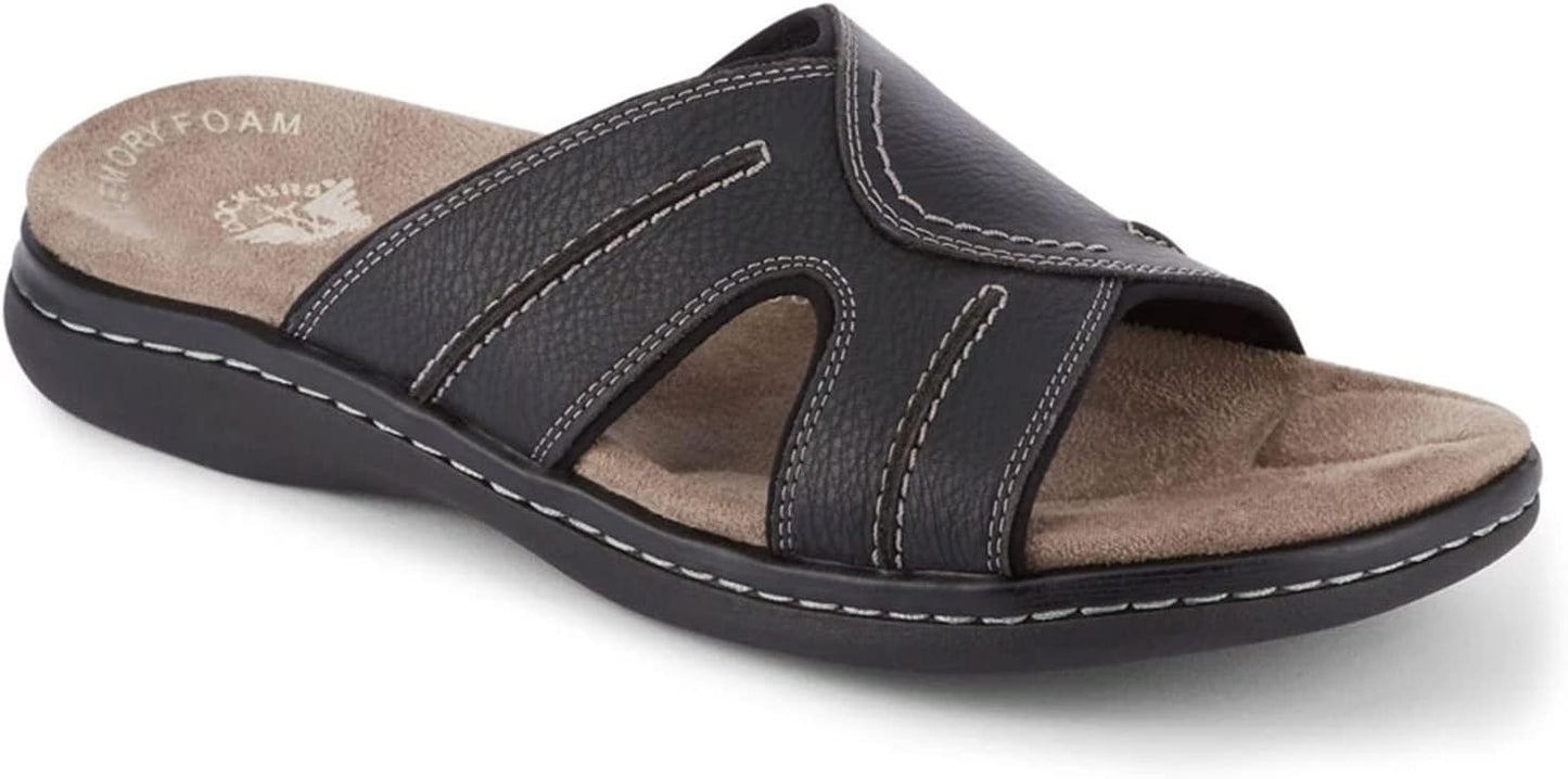 Dockers Men's Slide Sandal with Memory Foam for Ultimate Comfort