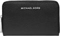 Michael Kors Jet Set Small Zip Around Card Case for Women - Pebbled