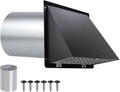 4 Inch Dryer Vent Cover Outside - Galvanized Wall Vent Hood