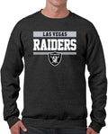 Las Vegas Raiders Charcoal Crewneck Sweatshirt - Warm Gameday Layer