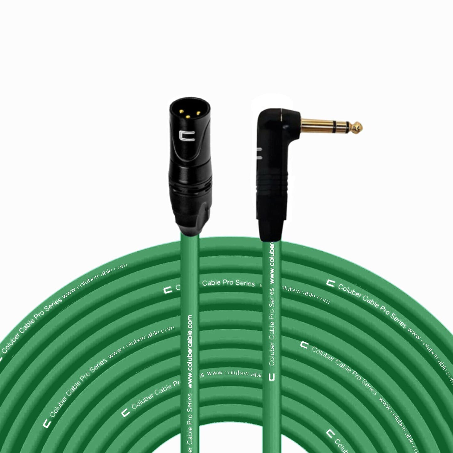 Balanced XLR Cable Male to Right Angle 1/4in TRS - 150 Feet