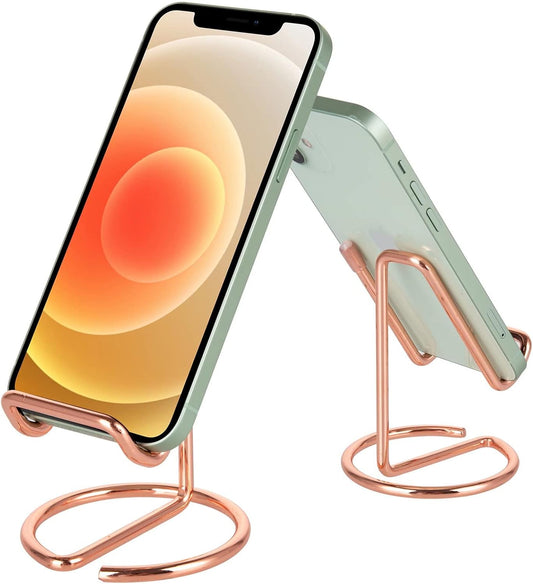ROPOSY Cute Rose Gold Cell Phone Stand - Universal Compatibility