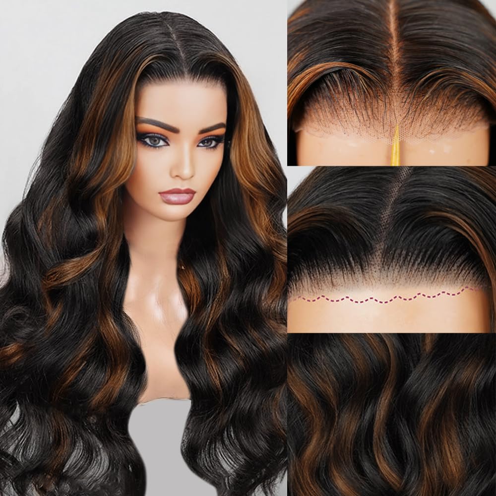 28 Inch Ombre Highlight Wig by EARLR for Women 1b/30