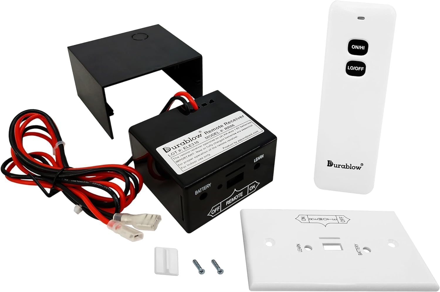 Durablow TS1001 Gas Log Remote Control Kit for Easy Flame Control