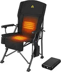 Heated Camping Chair with Battery Pack - Portable Foldable Seat