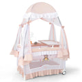4 in 1 Pack and Play with Canopy for Newborn to Toddler Use