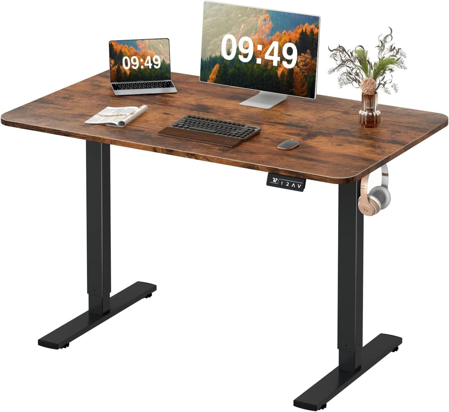 Furmax Electric Height Adjustable Standing Desk for Home Office