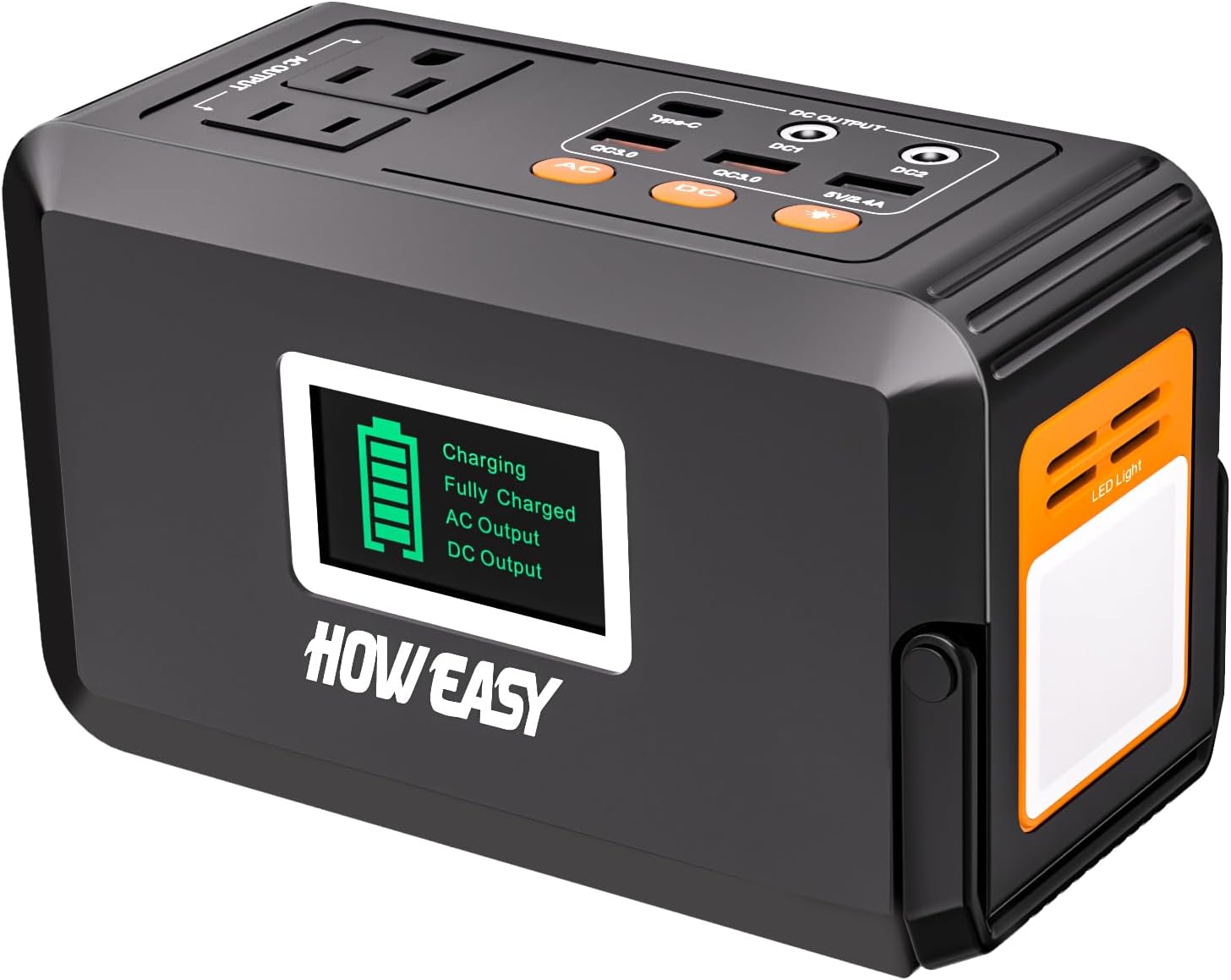 HOWEASY 120W Portable Power Bank for Camping and Emergencies