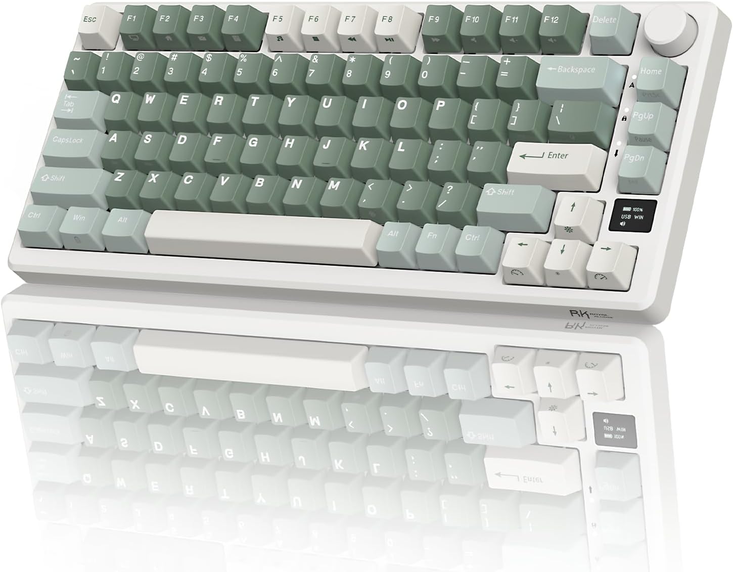 RK ROYAL KLUDGE M75 Wireless Mechanical Keyboard with OLED Display