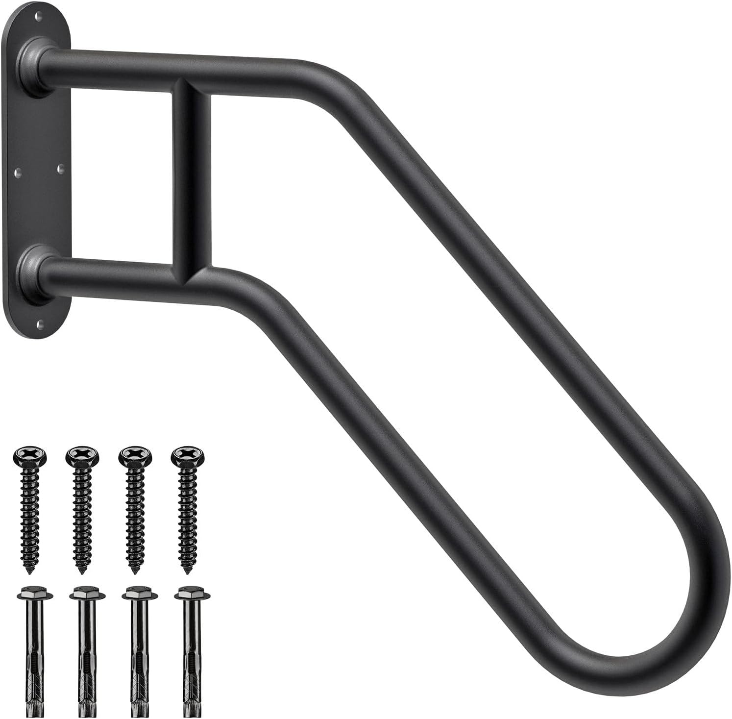 Heavy Duty Non-Slip Handrails for Outdoor Steps and Safety