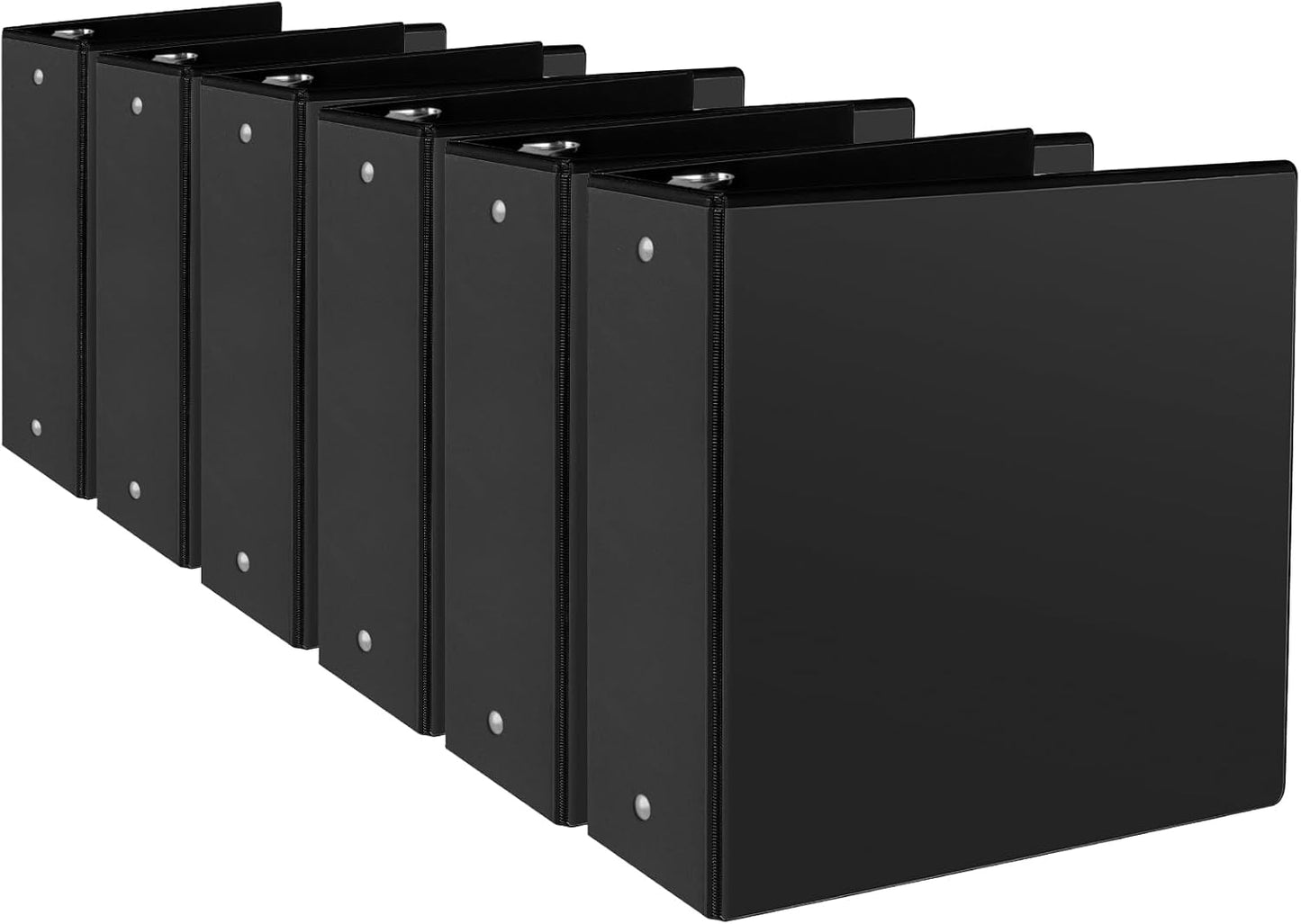 3 Inch 3 Ring Binder Set for Letter Size Paper - 6 Packs
