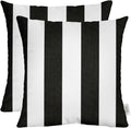 Sunbrella Square Throw Pillows Set of 2 - Weather-Ready 17in Cushions