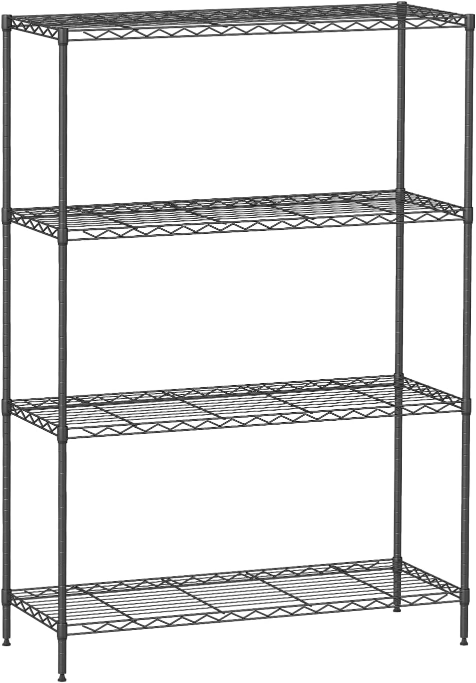 4-Tier Storage Shelves for Heavy-Duty Garage and Kitchen Use
