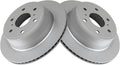 TRQ Rear G-Coated Brake Rotor LH RH Kit Pair Set of 2 - Direct Fit