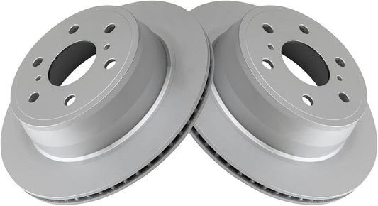 TRQ Rear G-Coated Brake Rotor Kit for GM Truck SUV Vehicles