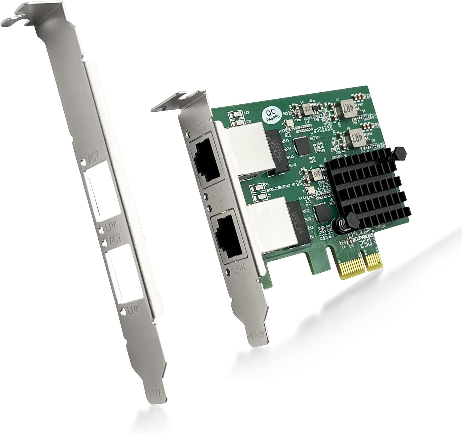 ipolex 2.5GBase-T PCI Express Network Adapter with Dual Ports
