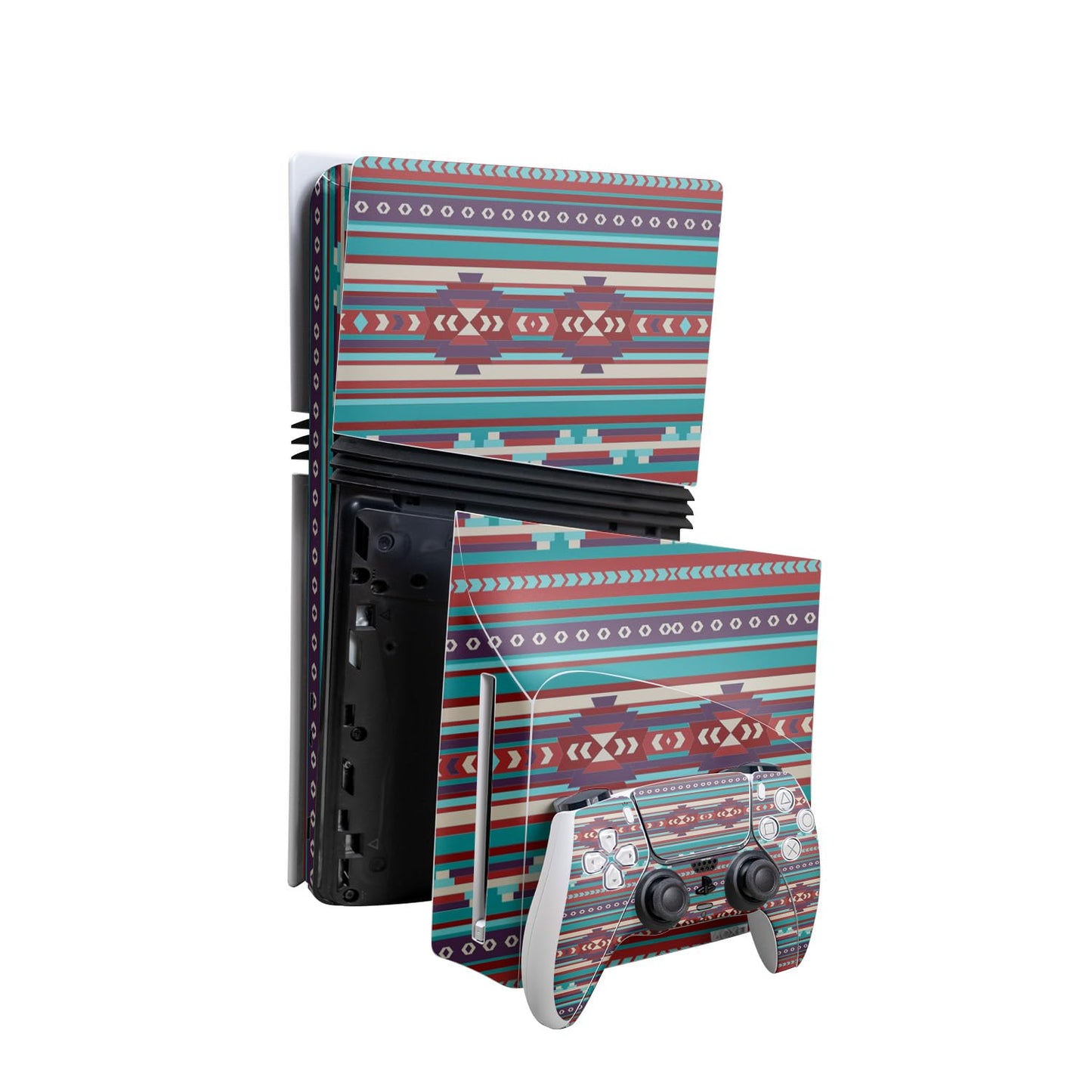 PS5 Pro Bundle Southwest Stripes Skin - Easy Application