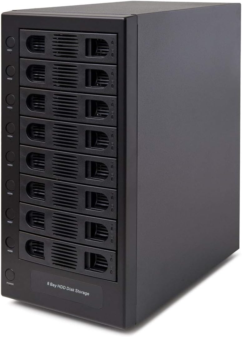 IO CREST 8-Bay Hot Swappable USB 3.0 Enclosure