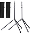 79 in/2.01m Light Stand 2-Pack - Adjustable Heavy Duty Studio Stands