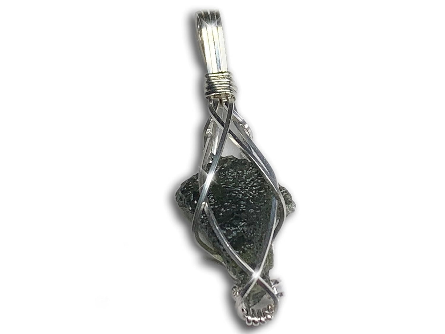 Genuine Moldavite Crystal Necklace for Self Healing Journey