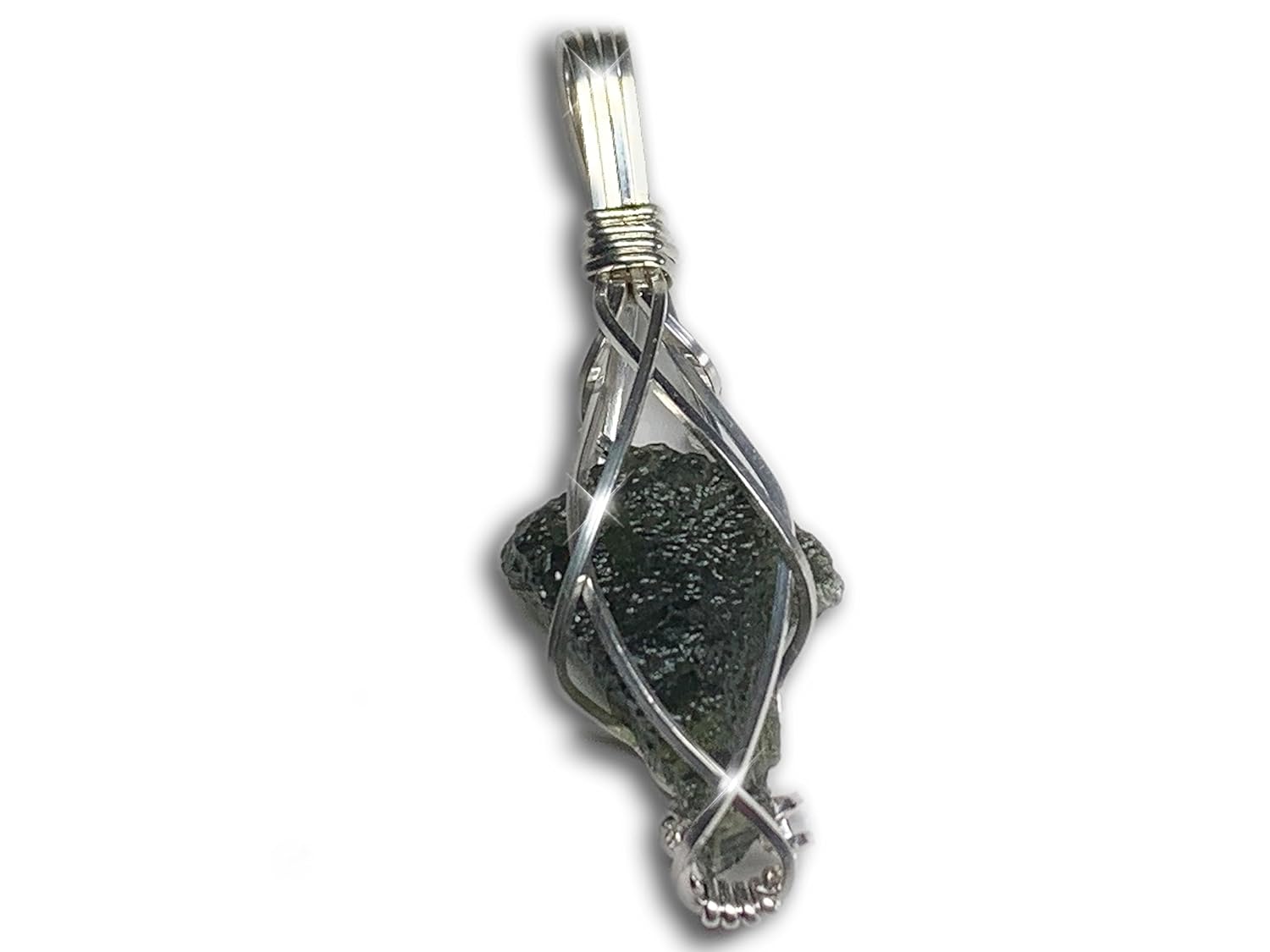 Genuine Moldavite Crystal Necklace for Self Healing Journey