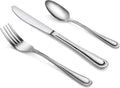 Bead Pattern Stainless Steel 36-Piece Flatware Set - Durable Everyday