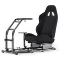 Marada Racing Simulator Cockpit with Black Gaming Seat - Adjustable