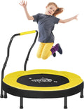 SONGMICS Trampoline for Kids 3ft Mini Trampoline with Handlebar - Safe