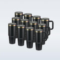30 oz Tumbler with Handle & Lid, 12 Pack - Insulated Travel Mugs