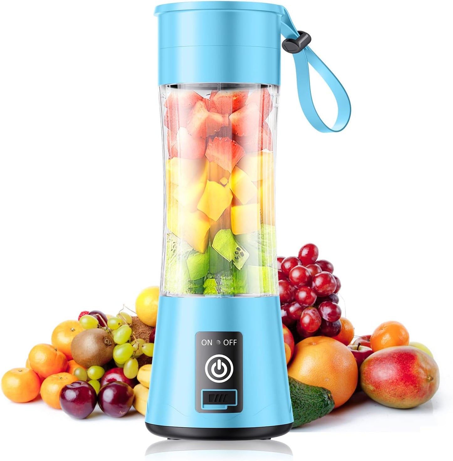 Portable 14oz Blender - Blend On-the-Go with 6 Blades