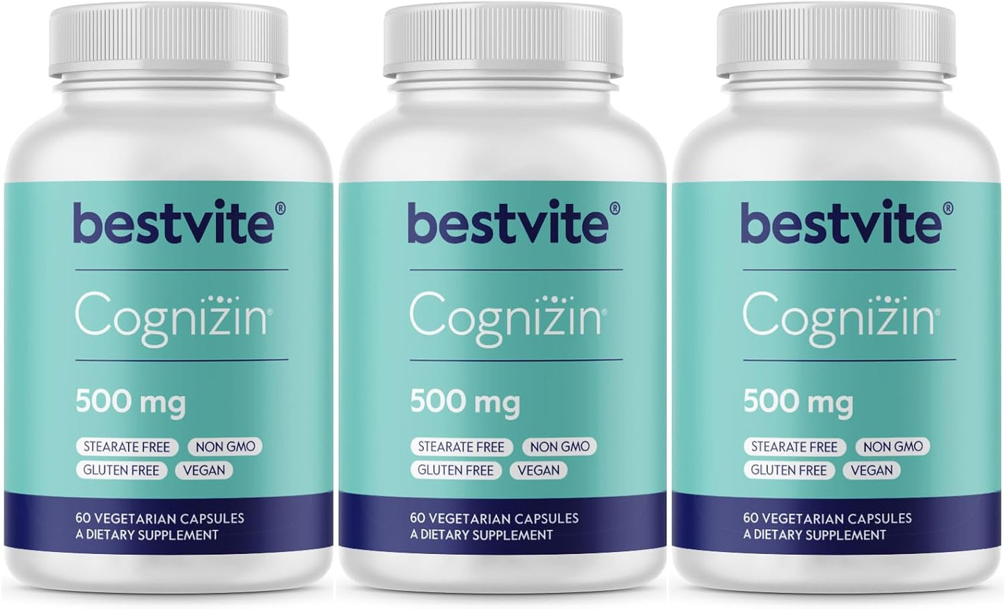 BESTVITE Cognizin Citicoline 500mg - Premium Brain Supplement