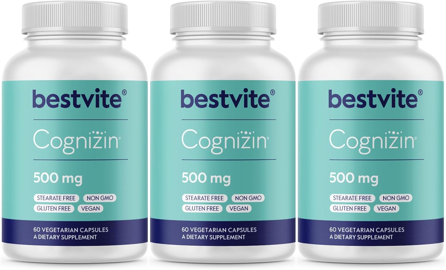 BESTVITE Cognizin Citicoline 500mg - Premium Brain Supplement
