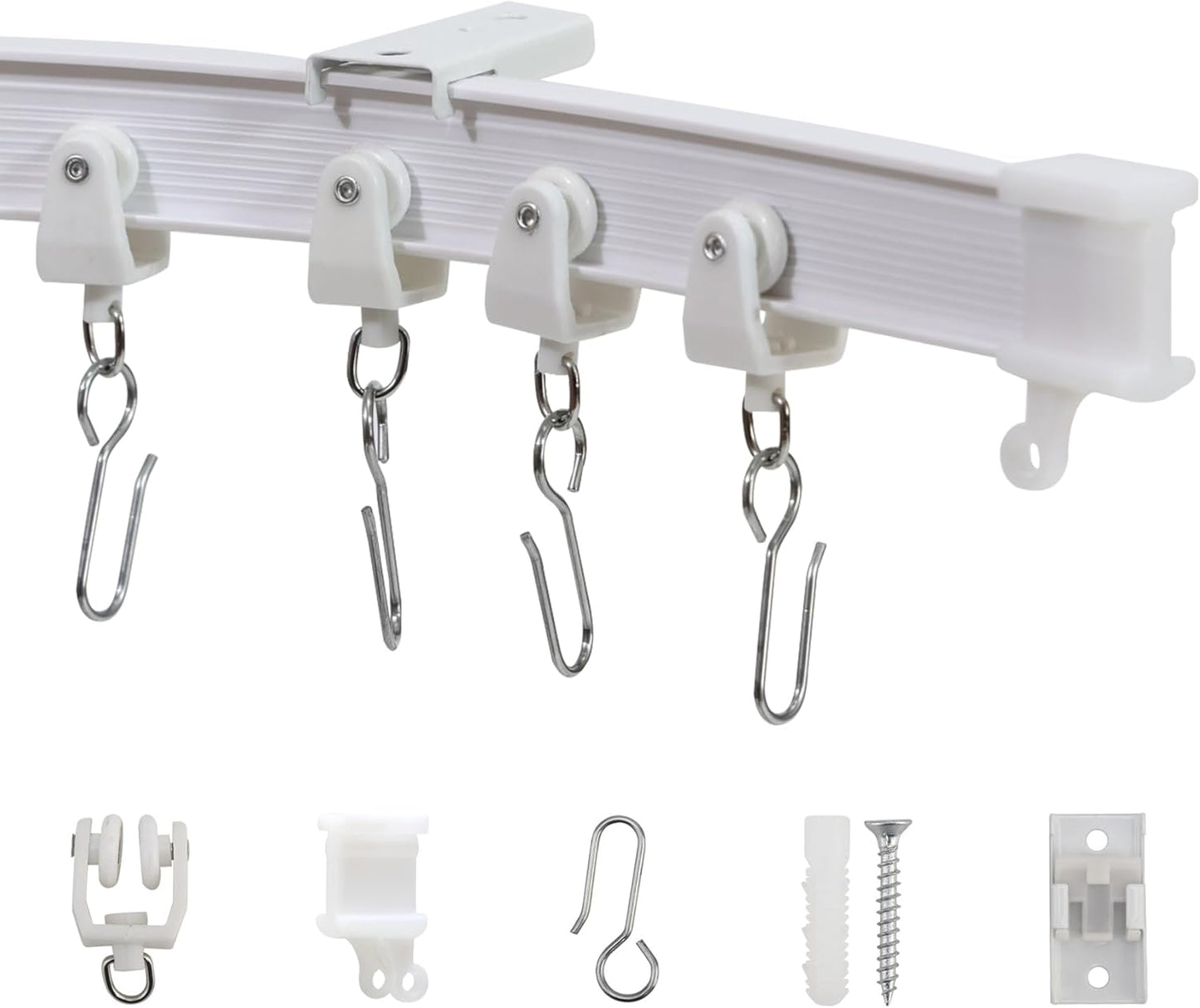 Flexible Ceiling Curtain Track for Versatile Room Dividers